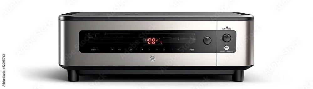 Stainless Steel Oven with Digital Display - Realistic Product Image Stainless Steel Oven with Digital Display - Realistic Product Image