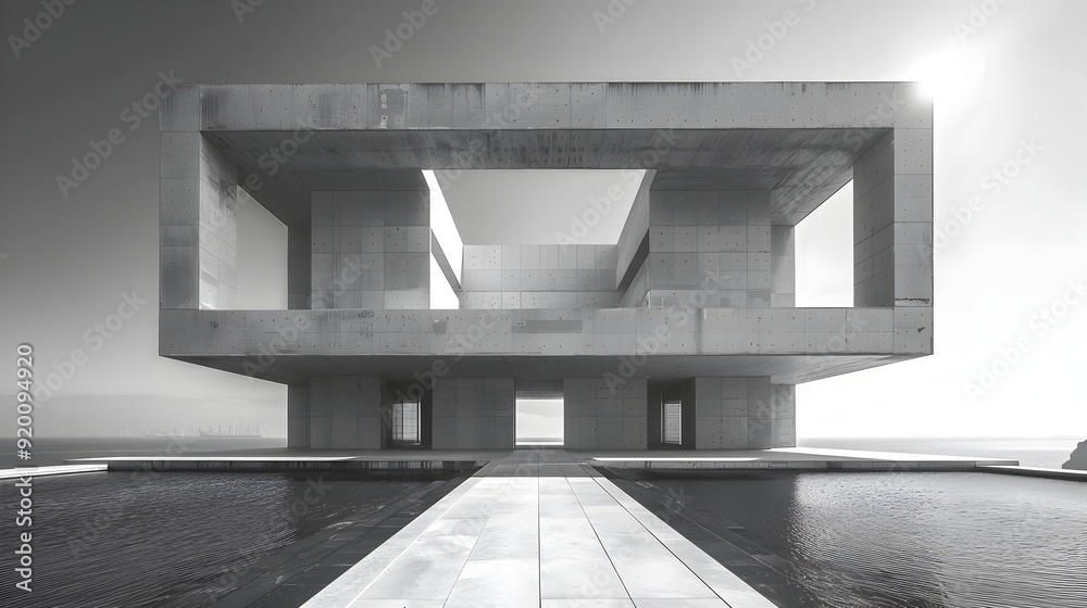 Striking Modern Architecture with Geometric Minimalist Aesthetics in Sleek Concrete Building Facade long_title:Striking modern architecture with Striking Modern Architecture with Geometric Minimalist Aesthetics in Sleek Concrete Building Facade long_title:Striking modern architecture with