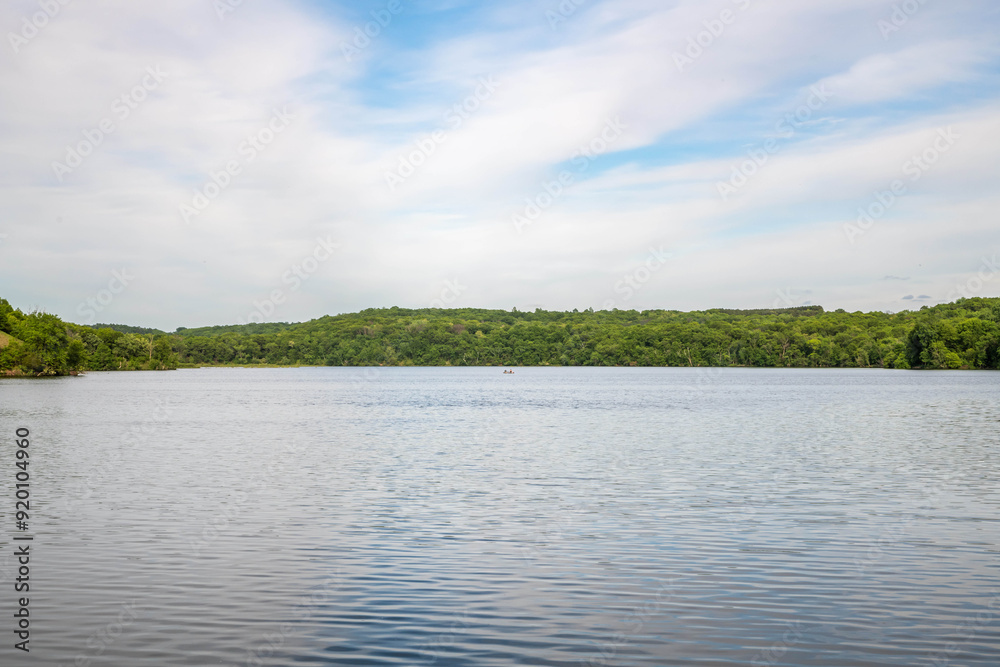 An overlooking landscape view of Hudson, Wisconsin An overlooking landscape view of Hudson, Wisconsin