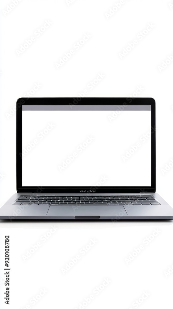 Laptop with blank screen isolated on white background stock photo Laptop with blank screen isolated on white background stock photo