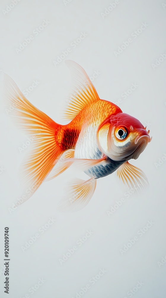 Fototapeta premium Goldfish isolated on white background