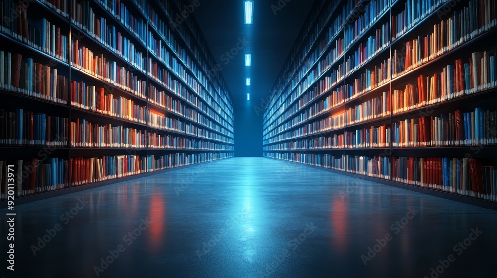 The library of books The library of books
