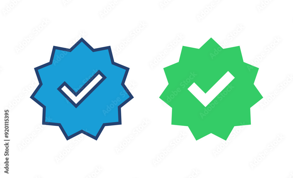 verified icon vector. verification check mark. approved icon verified icon vector. verification check mark. approved icon