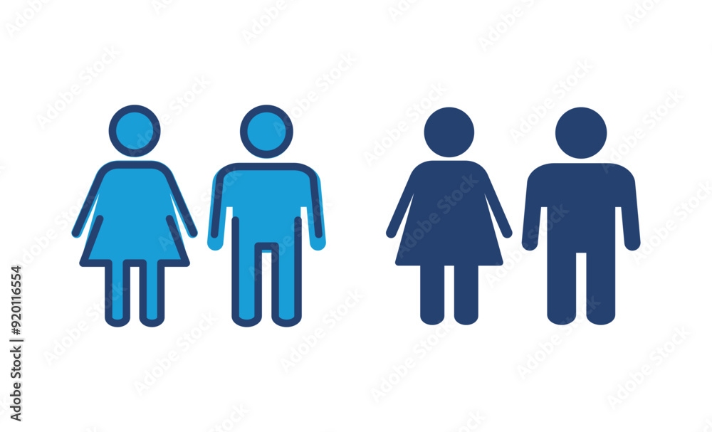 Man and woman icon vector. male and female symbol Man and woman icon vector. male and female symbol