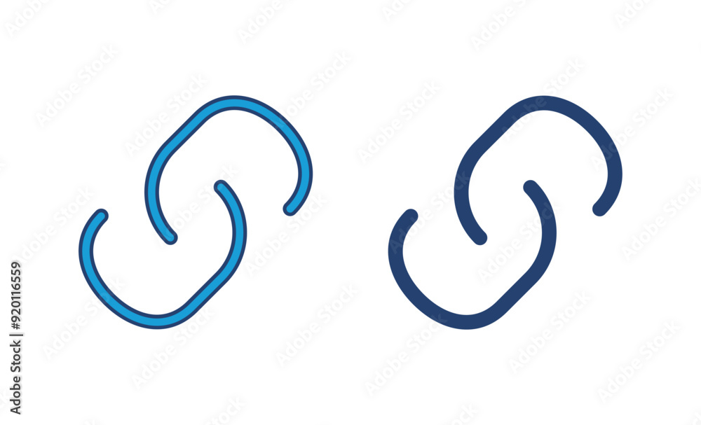 Link icon vector. Hyperlink chain symbol. Link icon vector. Hyperlink chain symbol.