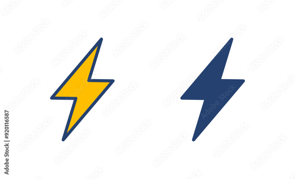 Lightning icon vector. electric icon vector. power icon. energy sign Lightning icon vector. electric icon vector. power icon. energy sign