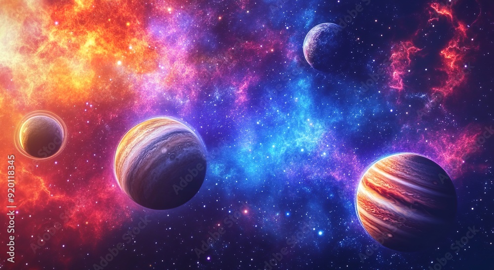 A vibrant and colorful background featuring the planets of our solar system
A vibrant and colorful background featuring the planets of our solar system