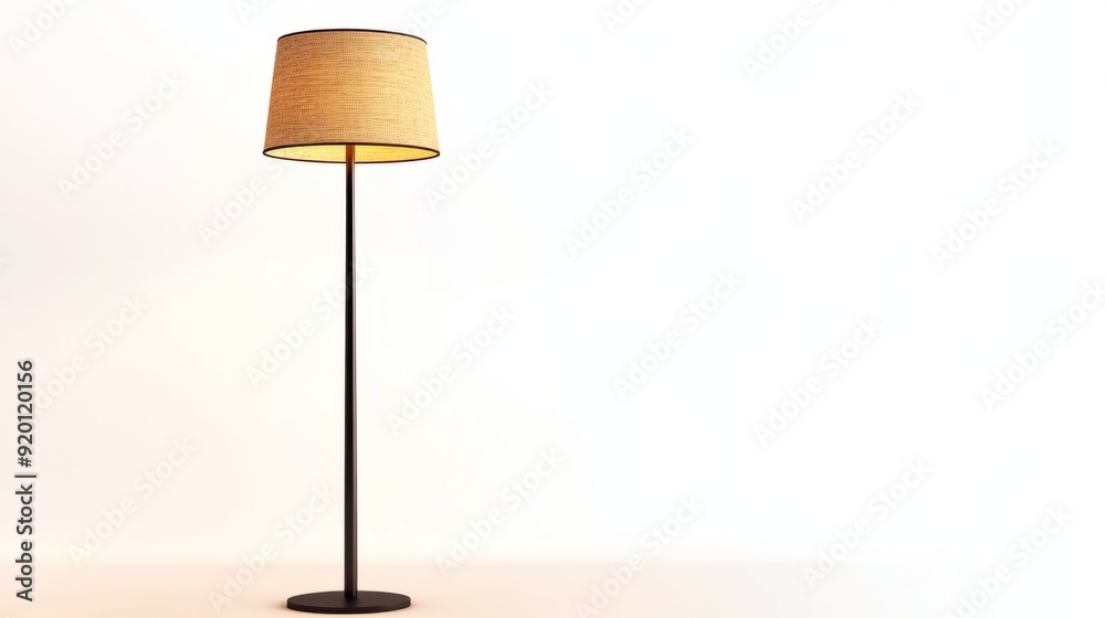 Modern floor lamp isolated on white background Modern floor lamp isolated on white background