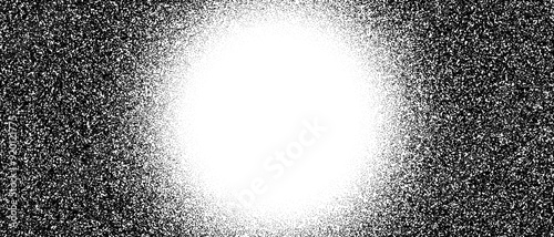 Εκτύπωση καμβά Black radial stipple gradient texture