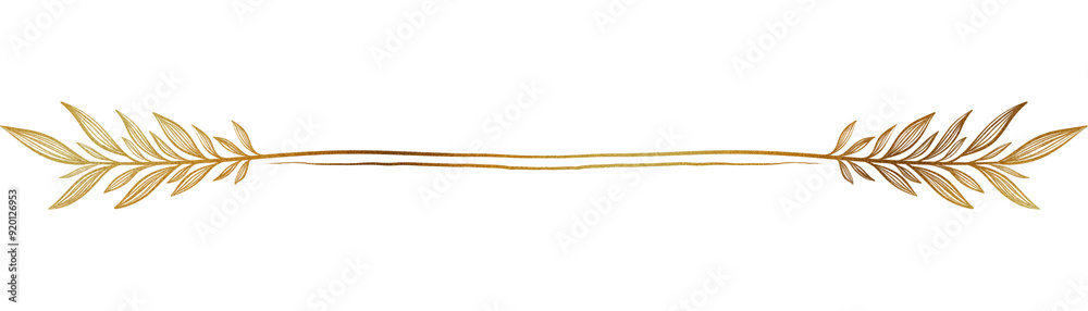 Gold line art Gold line art