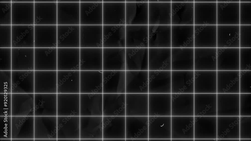 Vintage motion background video overlay with grid, stop motion paper background
