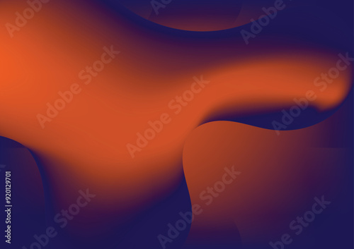 abstract 3d gradient mesh blue,red,orange background with smooth and clean style for banners, posters, web landing pages and others