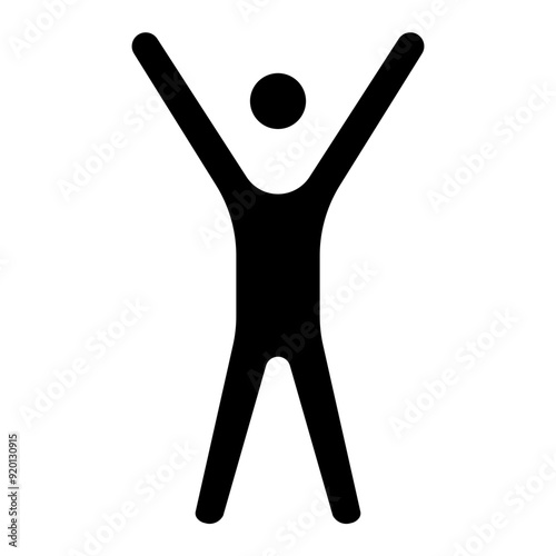 Fitness icon. Sport exercise stylized people making exercises vector icon. Fitness exercise, training activity, workout and stretching illustration