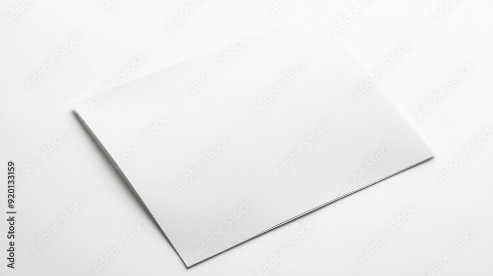 Blank a4 paper on white background stock photo Blank a4 paper on white background stock photo