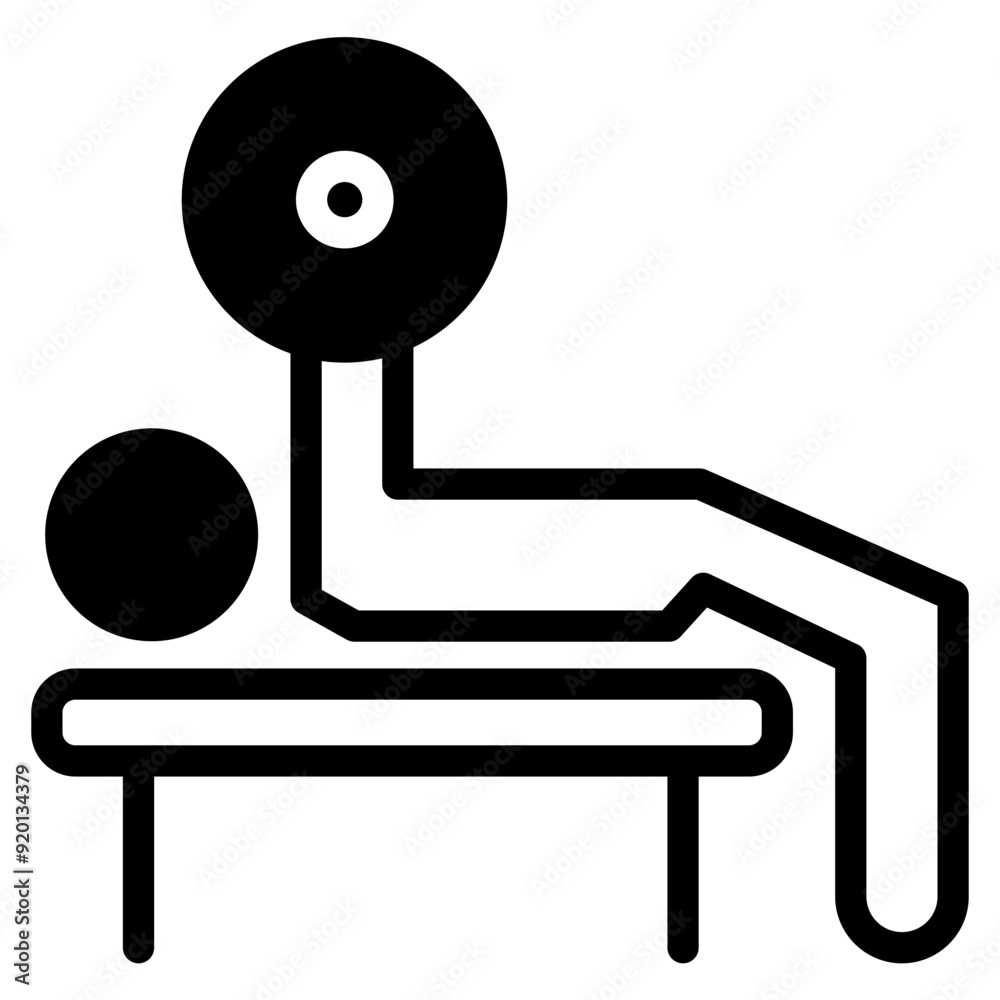 bench press workout activity icon bench press workout activity icon