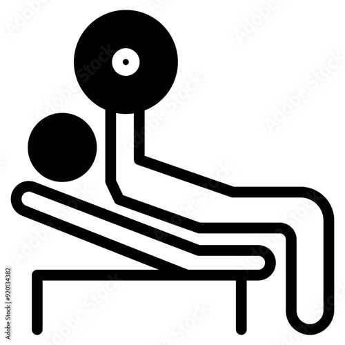 bench press workout activity icon