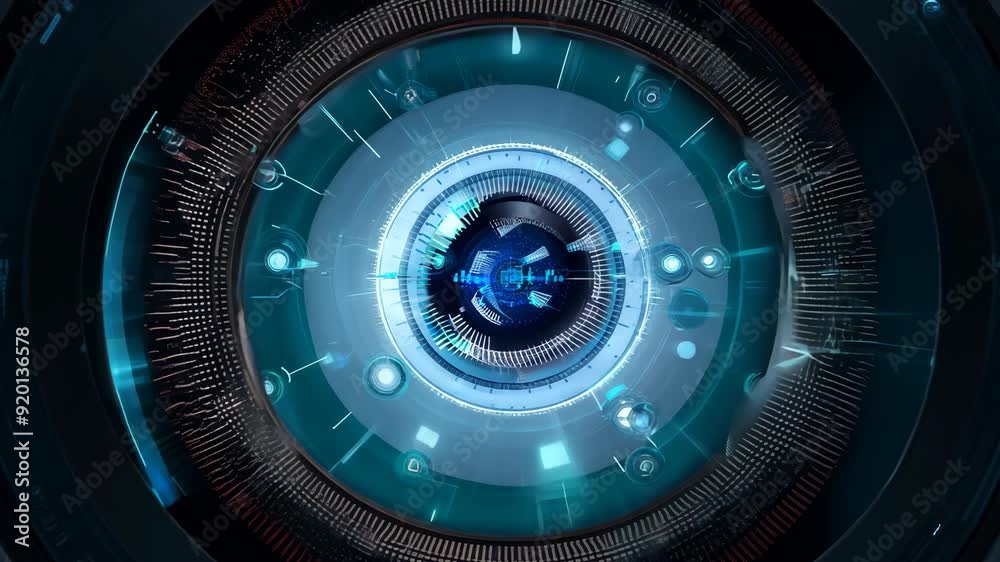 Digital Eye Technology Concept