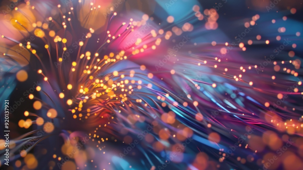 Abstract Fiber Optic Lights Abstract Fiber Optic Lights