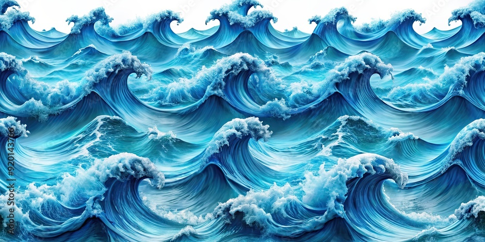 Captivating seamless aquatic wave pattern with rhythmic movement, ocean, water, sea, waves, blue, abstract, design, flowing Captivating seamless aquatic wave pattern with rhythmic movement, ocean, water, sea, waves, blue, abstract, design, flowing