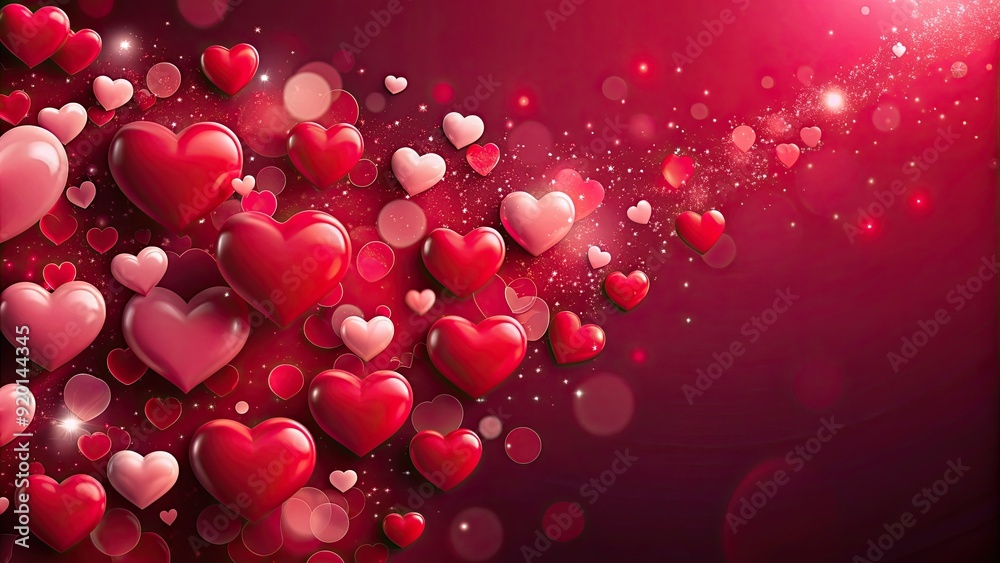 Abstract of Valentines Day celebration, love, romance, hearts, cupid, valentine, holiday, celebration, red, pink Abstract of Valentines Day celebration, love, romance, hearts, cupid, valentine, holiday, celebration, red, pink