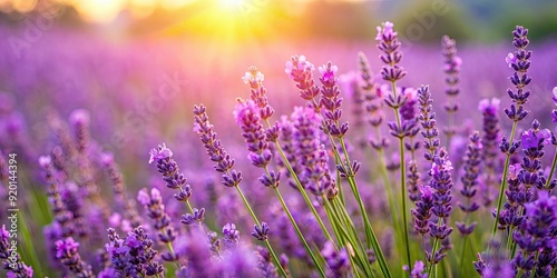 Field of blooming lavender flowers , purple, fragrant, nature, outdoors, summer, plant, agriculture, garden, scent