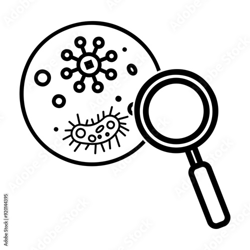 microbiology Line Icon