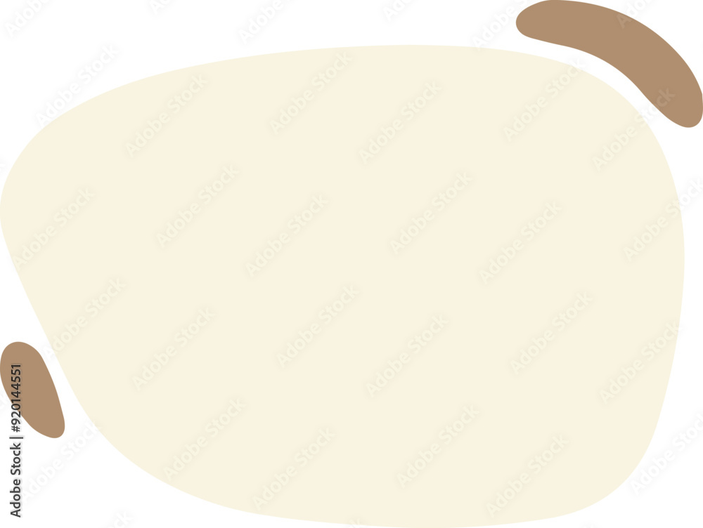 Blob text box aesthetic vector illustration