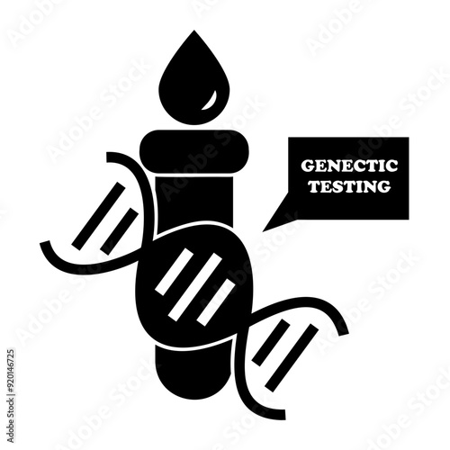 genetic testing Solid icon