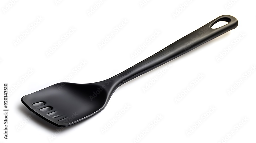 Black Plastic Spatula with a Hole in the Handle Black Plastic Spatula with a Hole in the Handle