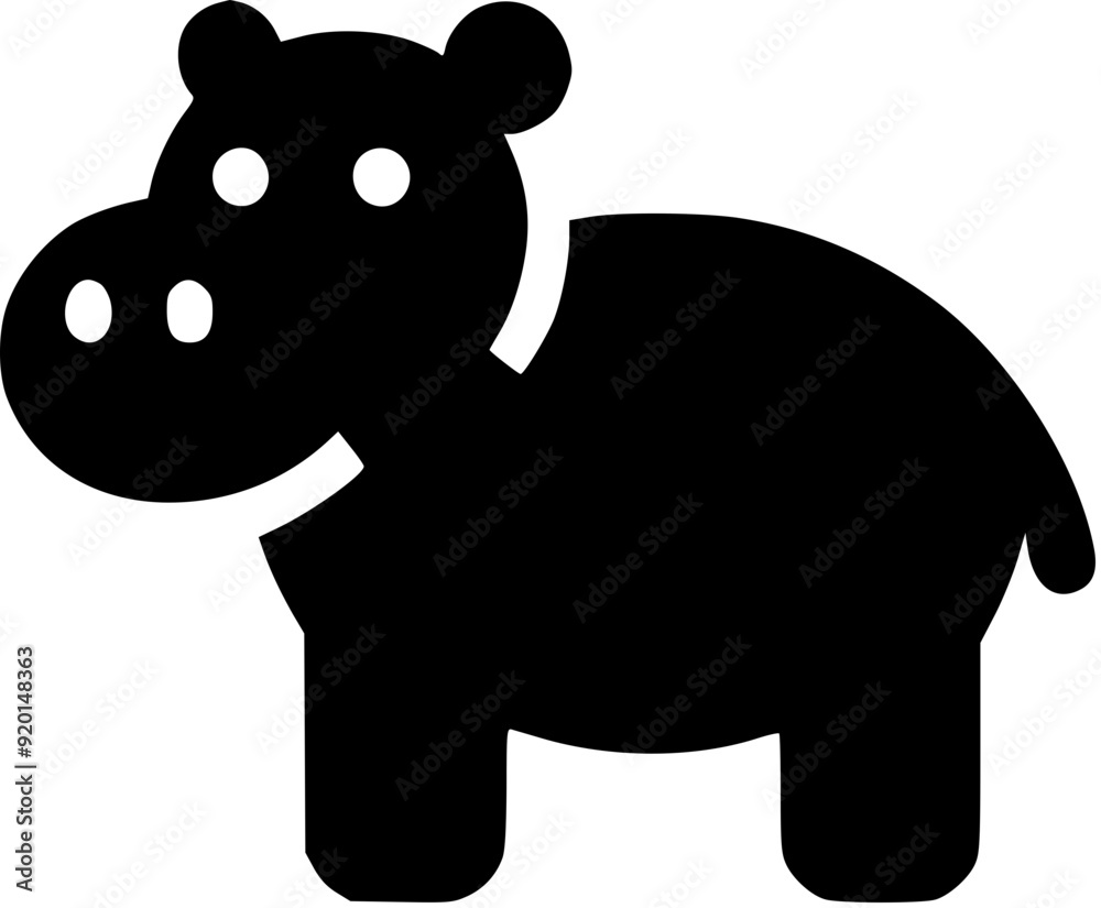 Fototapeta premium hippo Generative AI
