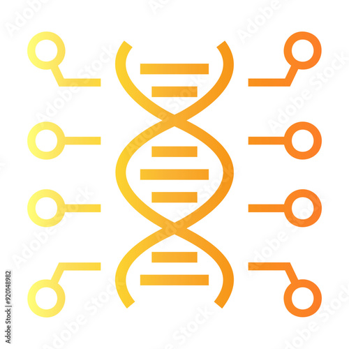 bioinformatics Line Gradient Icon