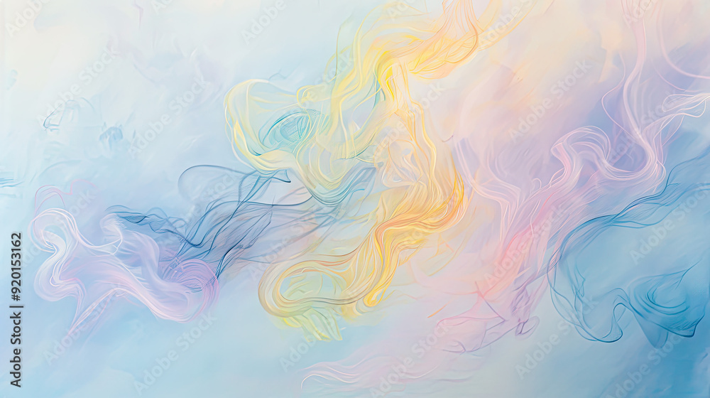 Fototapeta premium Soft Pastel Smoke Art