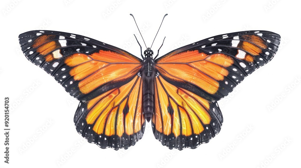 Fototapeta premium Monarch Butterfly Close-up