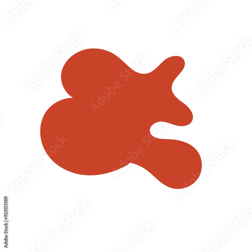 Red abstract Shapes vector decoration 