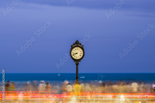 Busy summer evening at Revere Beach