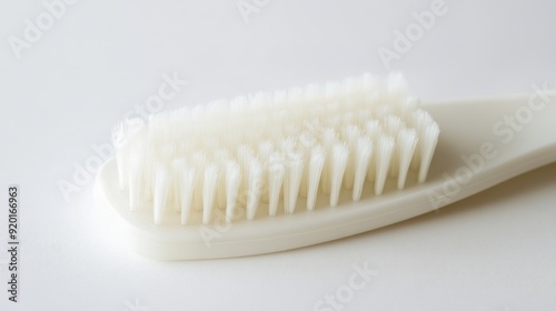 White brush, comb isolated on white background stock photo 