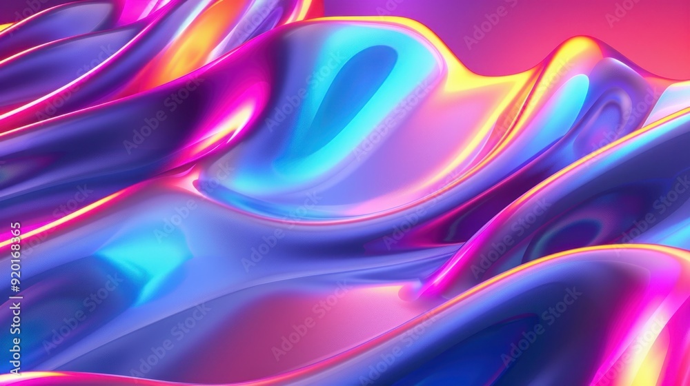 Abstract Colorful Liquid Waves Abstract Colorful Liquid Waves