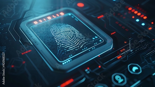 A secure login interface with biometric authentication options, ensuring only authorized access to sensitive data