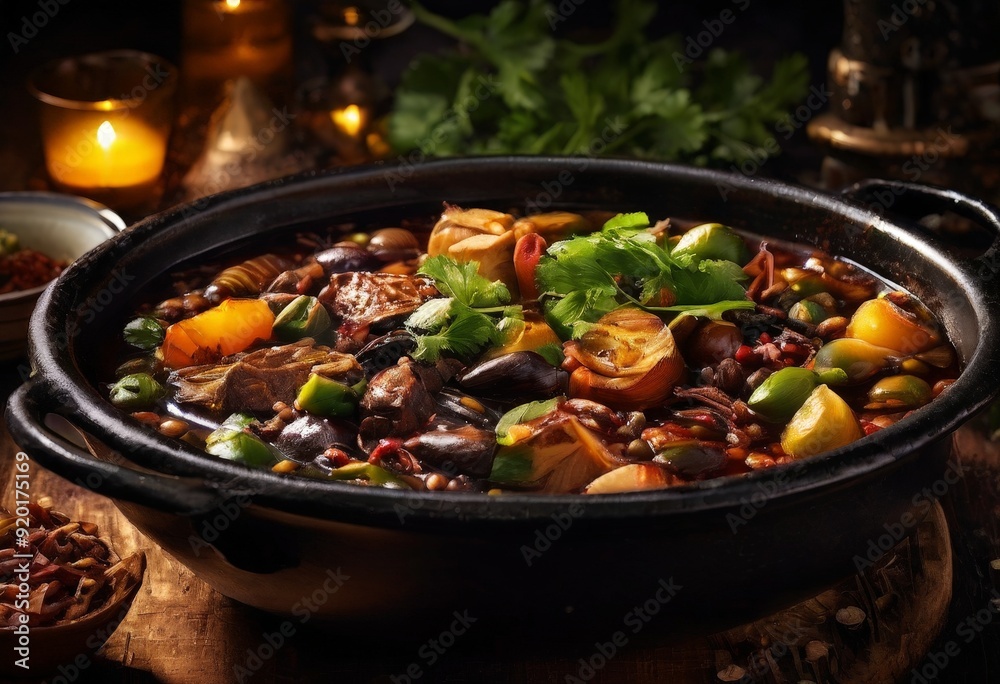 bowl stew with vegetables and meat bowl stew with vegetables and meat