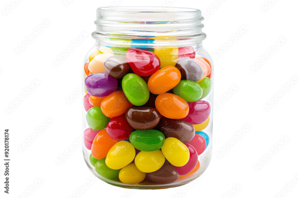 Colorful Candies in a Glass Jar Colorful Candies in a Glass Jar