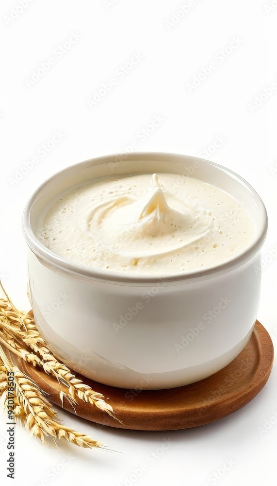 bowl cream and some wheat bowl cream and some wheat