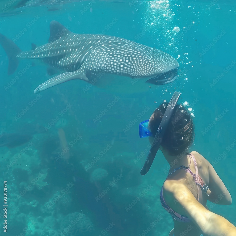 Fototapeta premium A Whale Shark Encounter