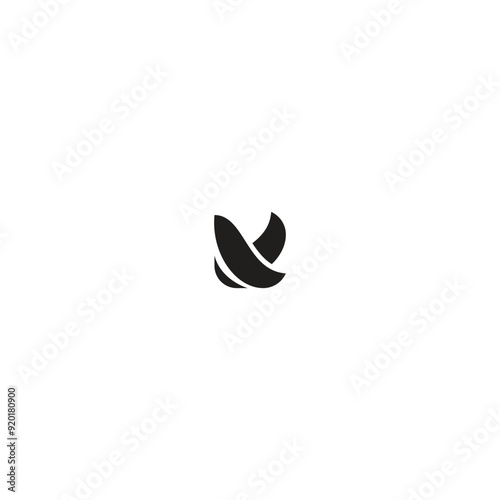 n k letter idea vector logo design