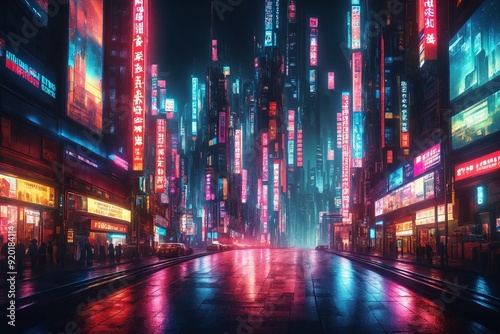 Neon City Night