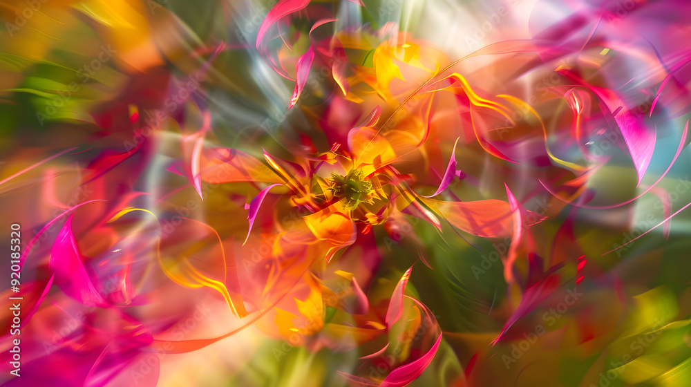 A colorful flower with a lot of detail and a lot of color A colorful flower with a lot of detail and a lot of color