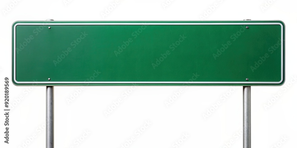 Green street sign cut out on white background, street sign, green, cut out, isolated, road, traffic, direction Green street sign cut out on white background, street sign, green, cut out, isolated, road, traffic, direction