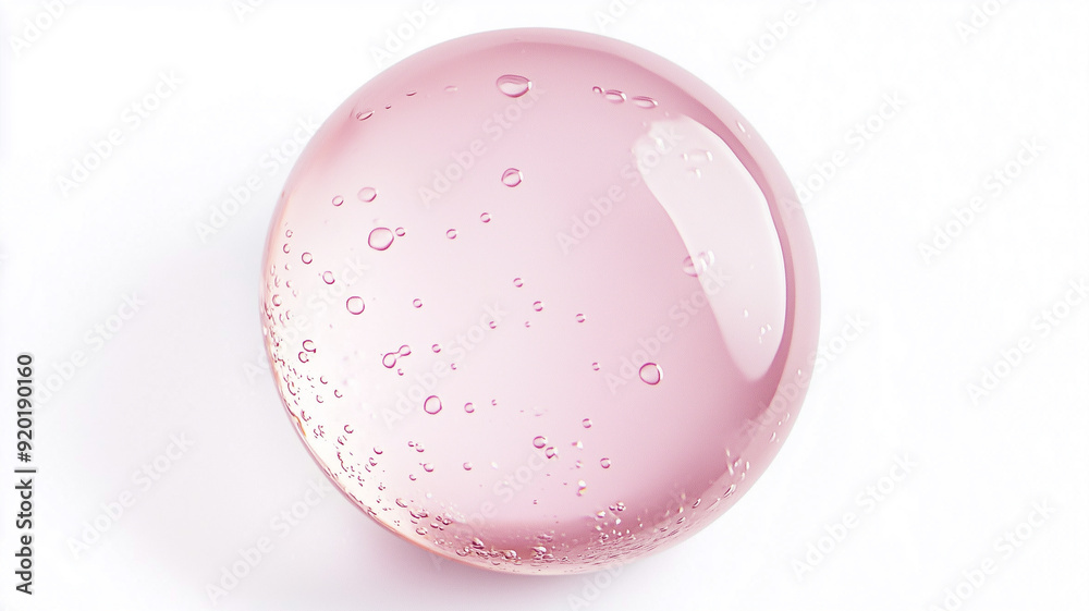 Obraz premium Pink water droplets