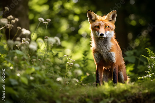 Splendid Focus on Red Fox: A Strikingly Captivating Real-Life Portrait of British Wildlife.