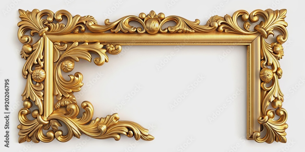 Golden corner frame decoration for adding a touch of elegance to any room , gold, corner, frame, decoration, elegant Golden corner frame decoration for adding a touch of elegance to any room , gold, corner, frame, decoration, elegant