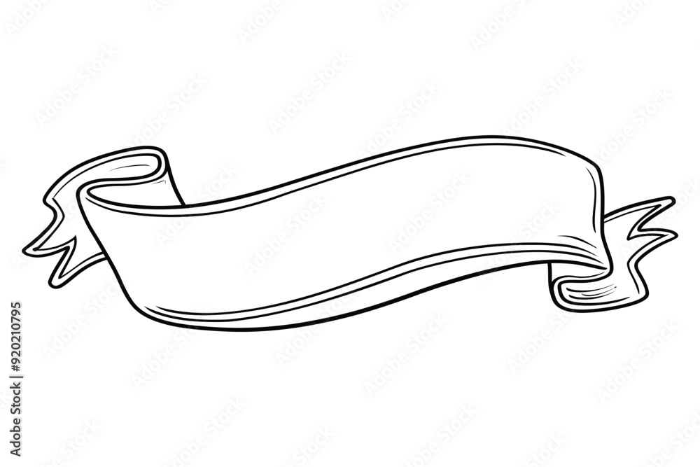 Fototapeta premium Retro vintage ribbon with ornament